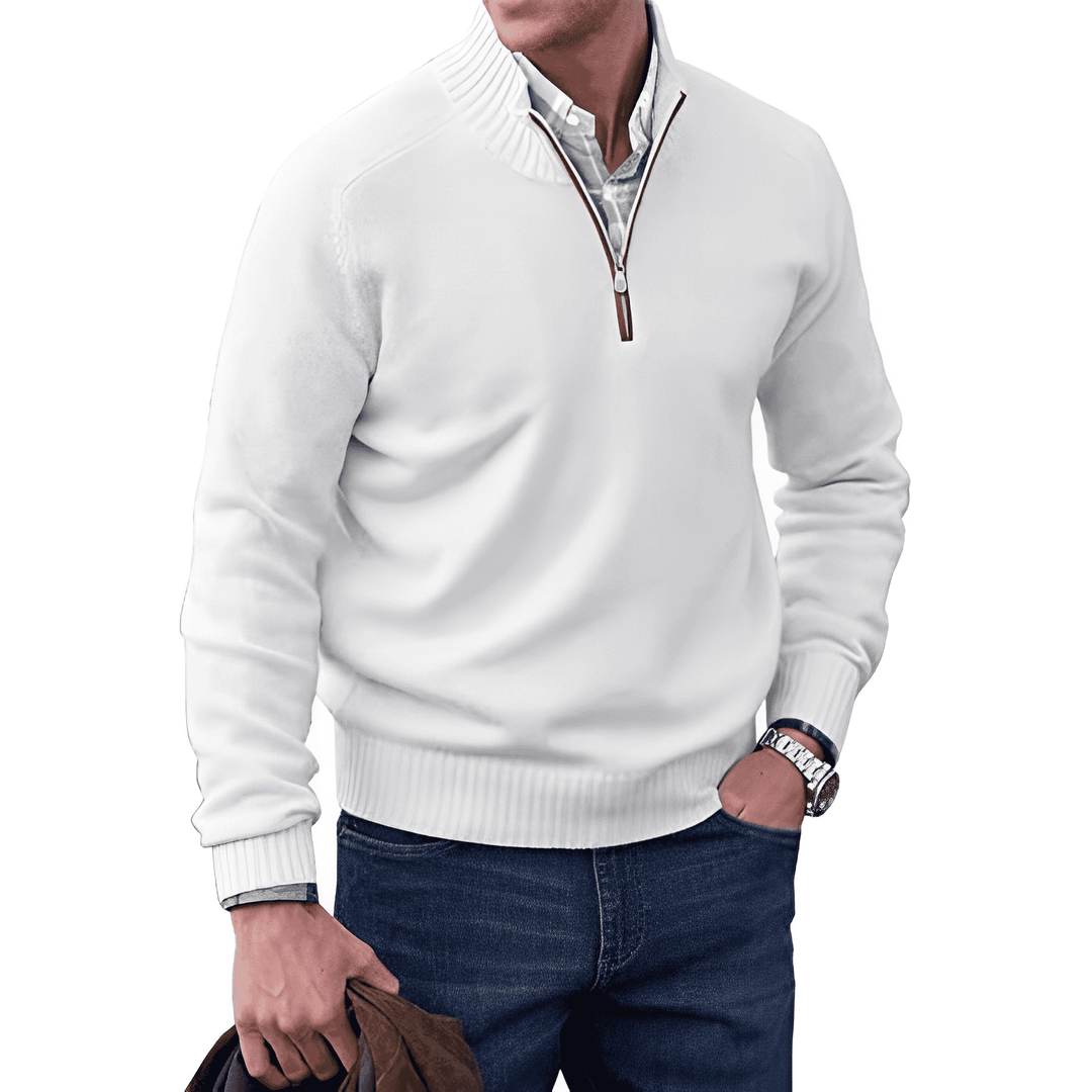 Paulie™ | Maglione Con Zip In Cashmere Elegante Benoit