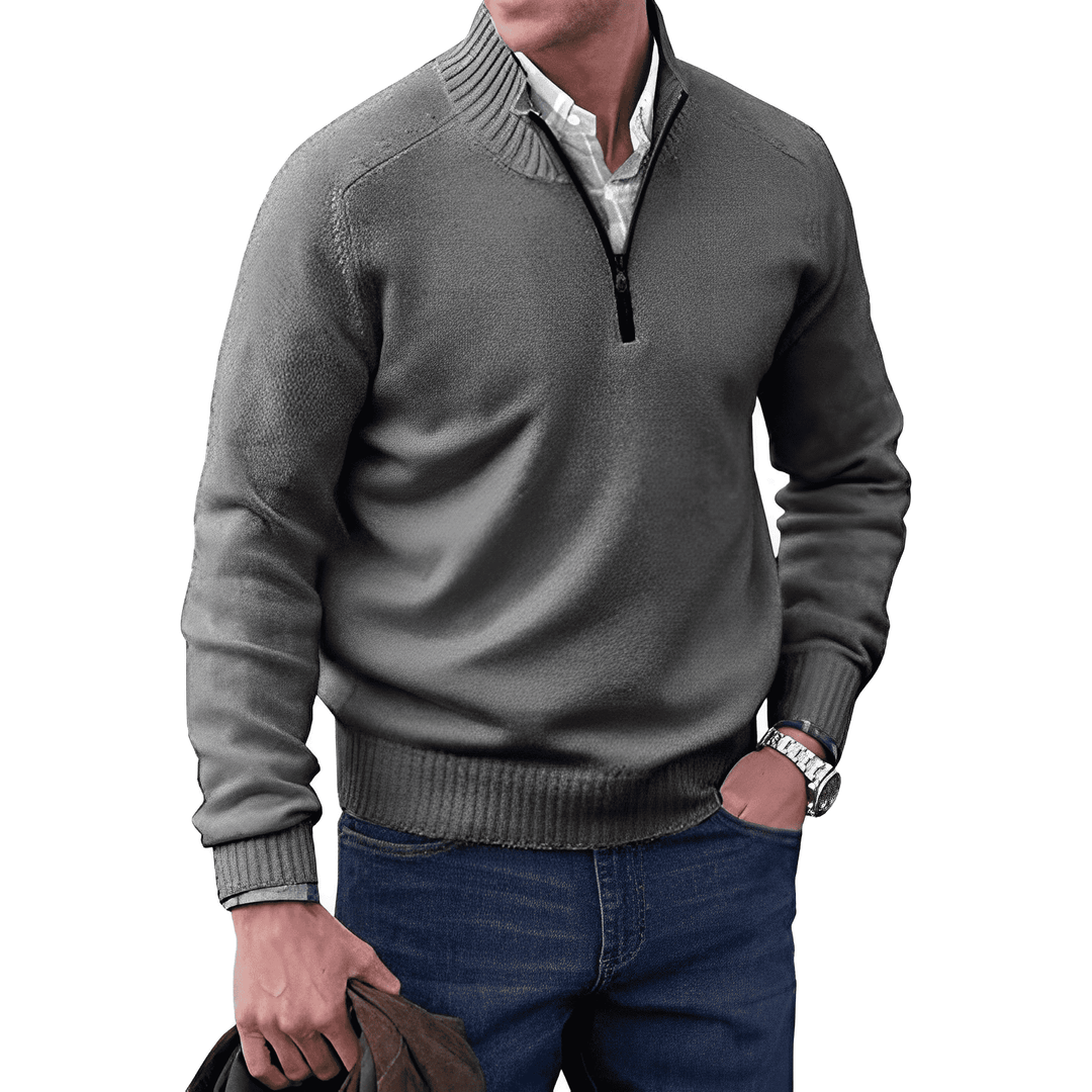 Paulie™ | Maglione Con Zip In Cashmere Elegante Benoit