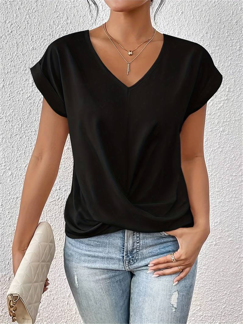 Fiona™ |  Elegante top a maniche corte