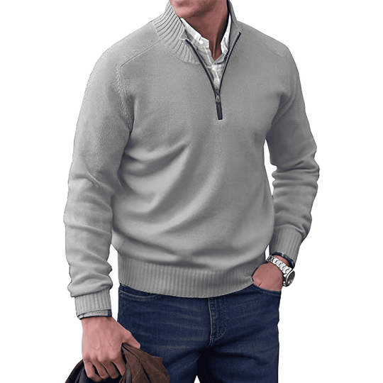 Paulie™ | Maglione Con Zip In Cashmere Elegante Benoit