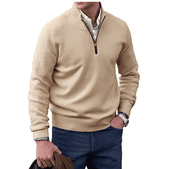 Paulie™ | Maglione Con Zip In Cashmere Elegante Benoit