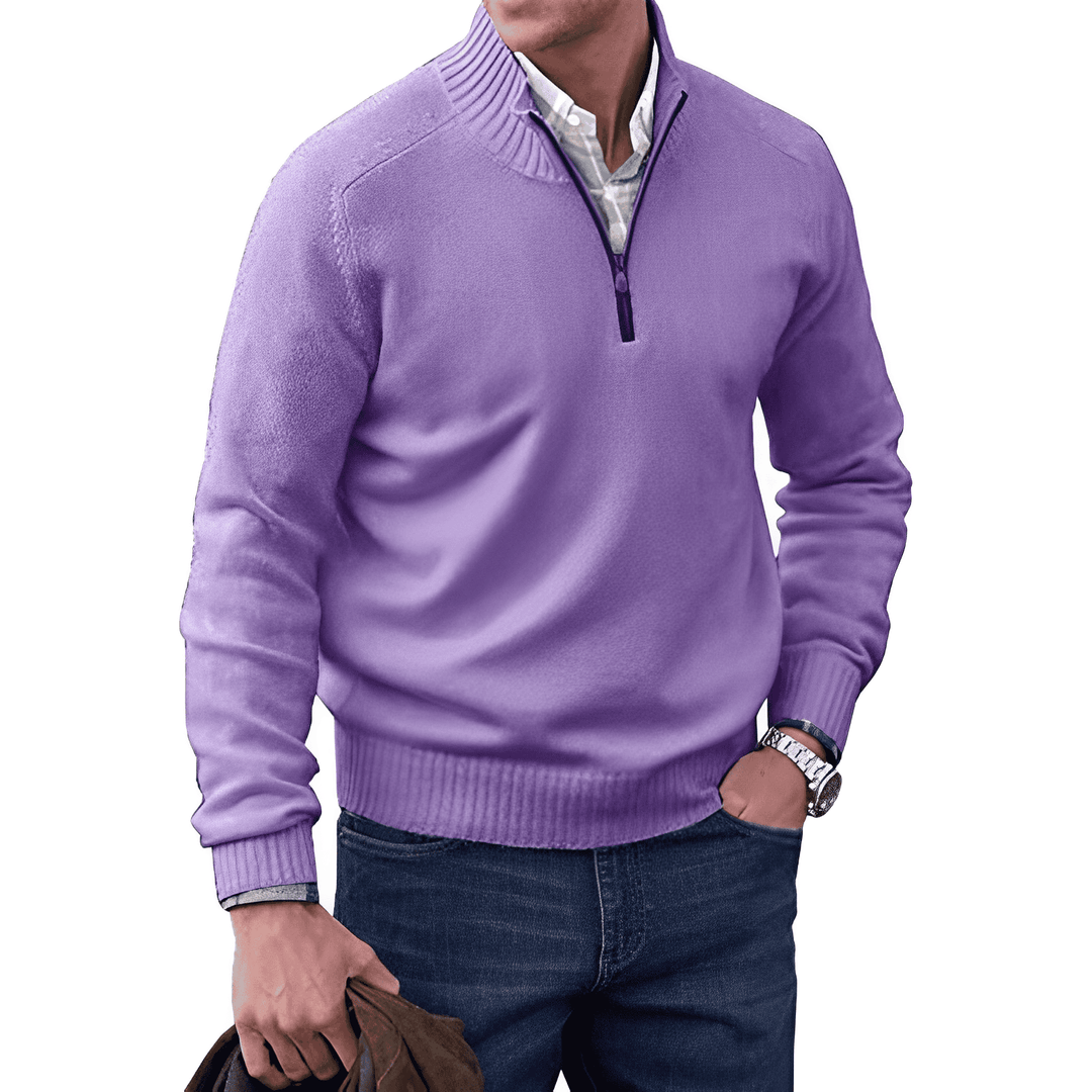 Paulie™ | Maglione Con Zip In Cashmere Elegante Benoit