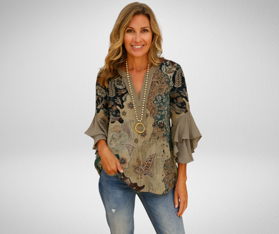 Cornelia – Blusa Elegante con Motivi