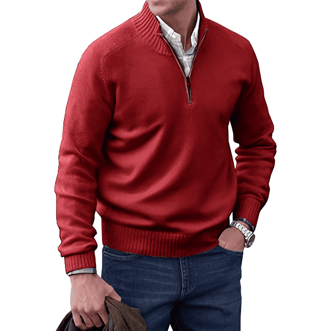 Paulie™ | Maglione Con Zip In Cashmere Elegante Benoit