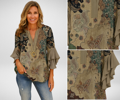 Cornelia – Blusa Elegante con Motivi