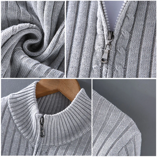 Mattia™ | Cardigan rilassato con zip